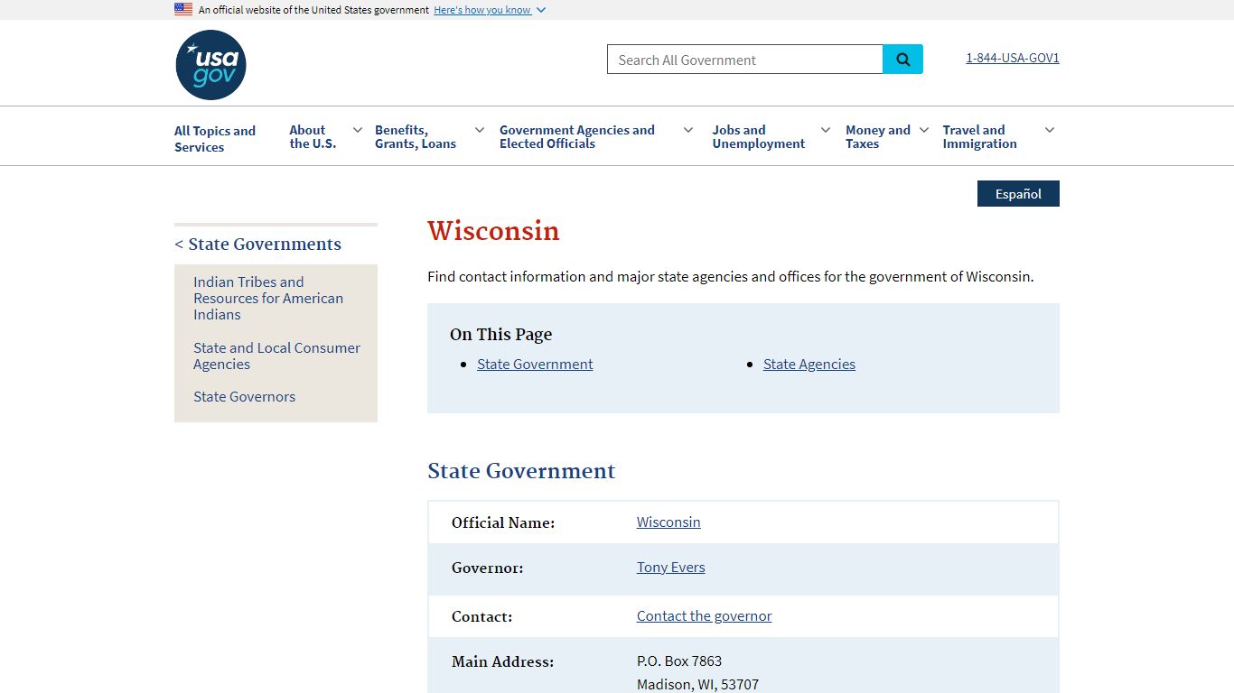 Government of Wisconsin | USAGov